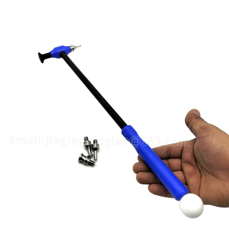 

Набор инструментов с коническим молотком из углеродного волокна для ремонта вмятин, пластиковый молоток, наконечник из титанового сплава