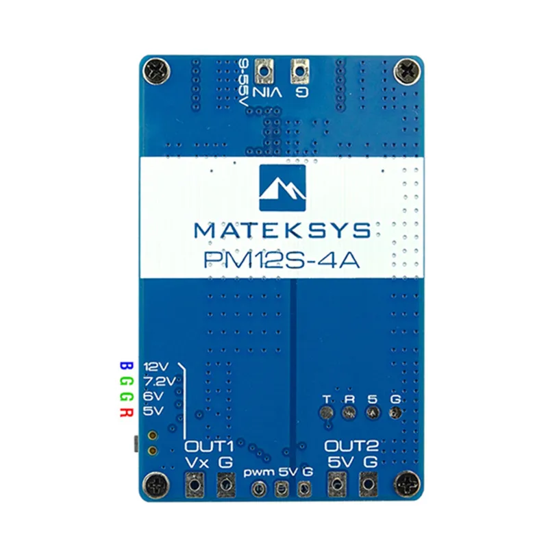 Newest MATEK POWER MODULE PM12S-4A 3-14S 9-55V DC IN PWM control For RC Model/car/Airplane/Helicopter/Quadcopter Parts