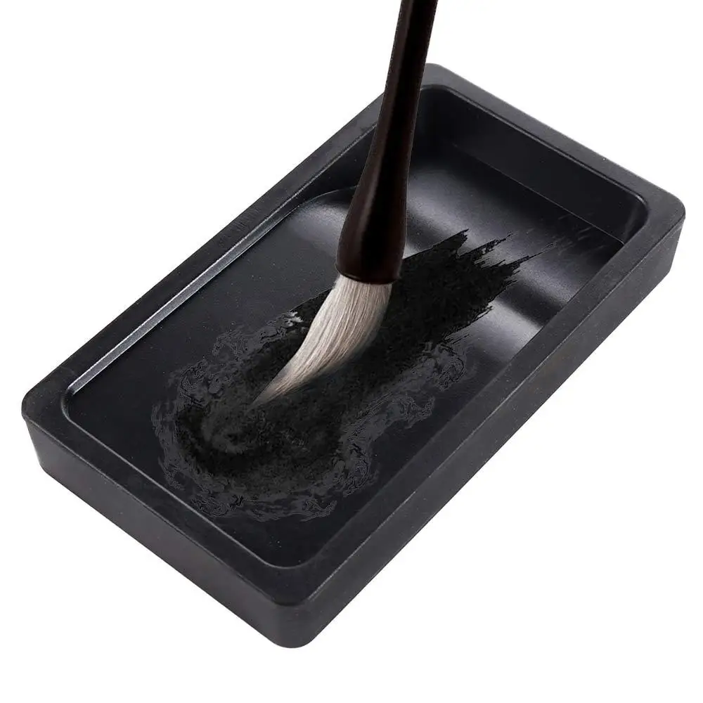 

Portable Artist Two-sided Penmanship Multi-function Writing Inkslab Calligraphy Inkwell Chinese Brush Calligraphy Inkstone