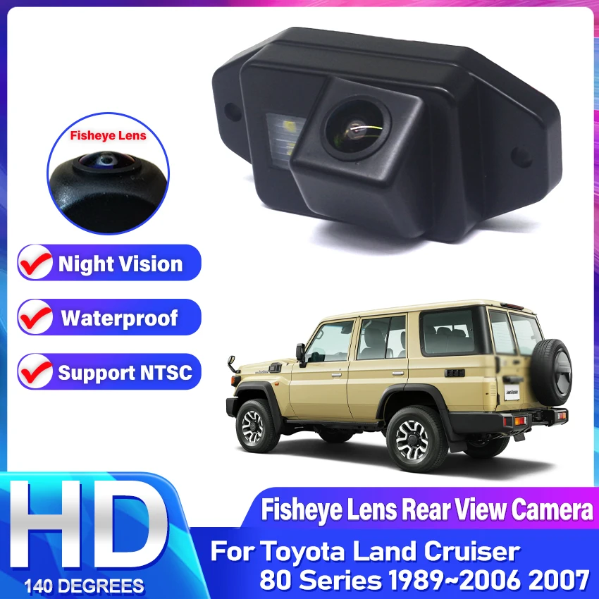 

CCD HD Fisheye Rear View Camera For Toyota Land Cruiser 80 Series 1989~2007 Car Bakcup Reverse Parking Monitor Night Vision