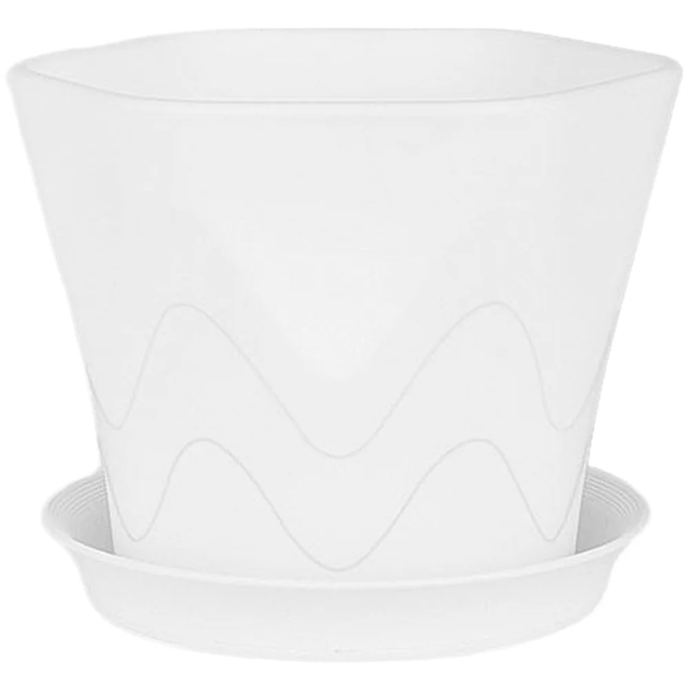 Self Watering 4 inch Plant Pots 10cm 6 Pack Thickened PP Resin Construction for Indoor Outdoor Durability Stability