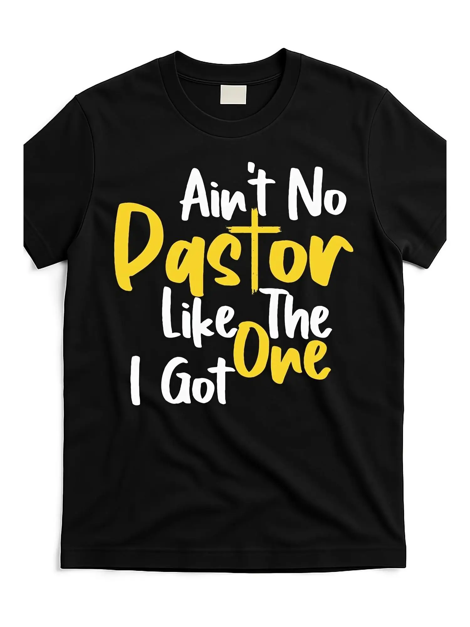 

Aint No Pastor Like The One I Got Women'S Tee Cotton Round Neck Shorts Same Gender Design And Sleeves Men'S T Shirts