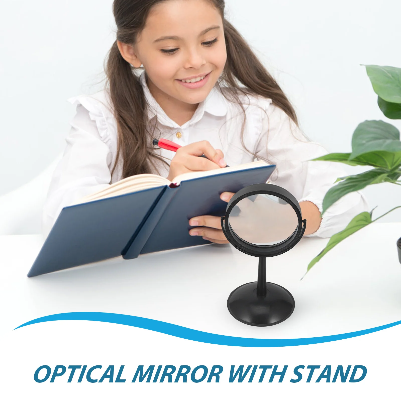 

Convex Lens Physical Optical Experiment Mirror with Stand Physics Equipment Glass Kit