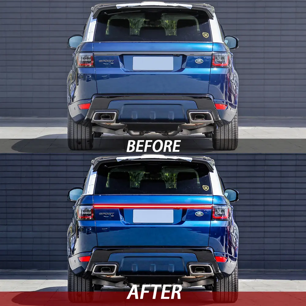 Picture 6: Car Trunk Trim Strip Upgrade  LED Rear Through Taillight  for land rover Range Rover Sport L494 14-21