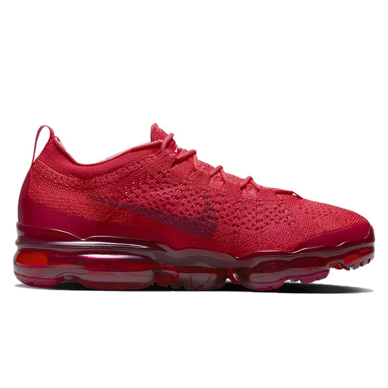 Nike Vapormax 2023 Flyknit Running Shoes for Men and Women Unisex Shock Absorption Red