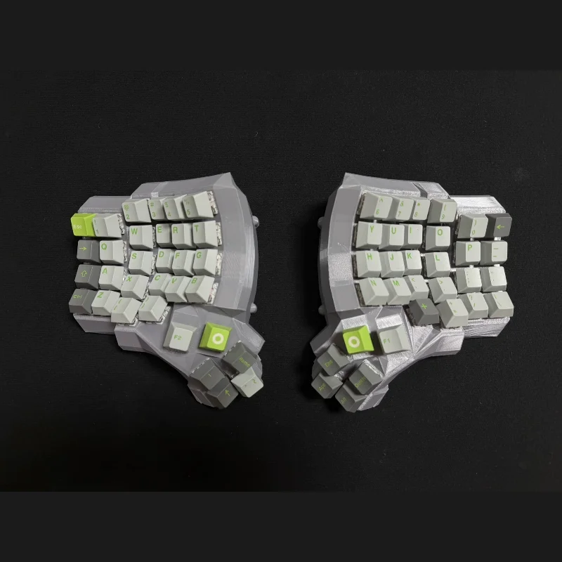 Dactyl Manuform 5*6 Wired Split Keyboard Customized 3D Printed Shell Hot Swap Ergonomics Curved Split Mechanical Keyboard VIAL
