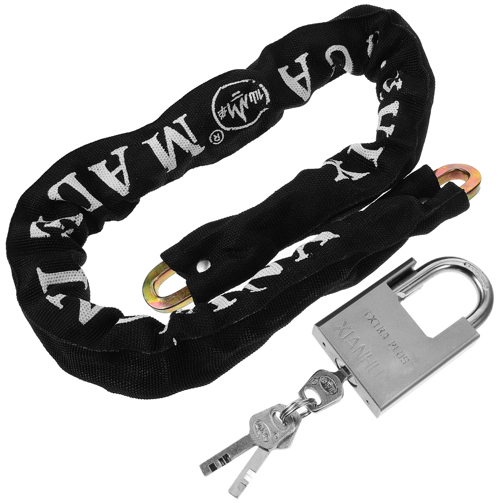 

Bicycle 8cm Long 3cm Thick Chain 8mm Alloy Secure Bike Accessories Steel Cable Lock Horseshoe Lock Cycling Parts