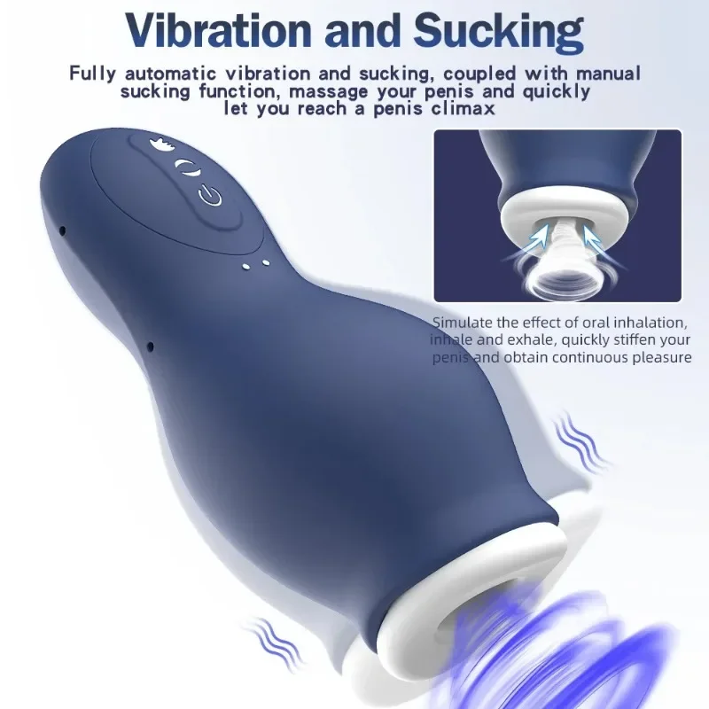 Automatic Sucking Male Mastubator Blowjob Masturbation Equipment Machine Sex Toys Adult Goods for Men Man Masturbators Cup