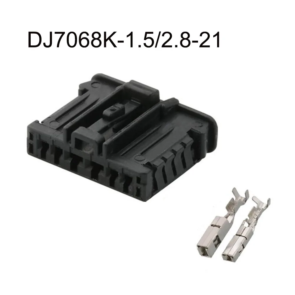 100Set DJ7068K-1.5/2.8-21 automotive Waterproof male female wire connector terminal plug 6 pin socket