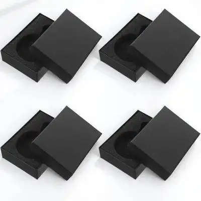 

4pcs Pocket Storage Box 47mm Mens Case Removable Cushion Collection Business Use Pocket Watch Box Watch Accessories