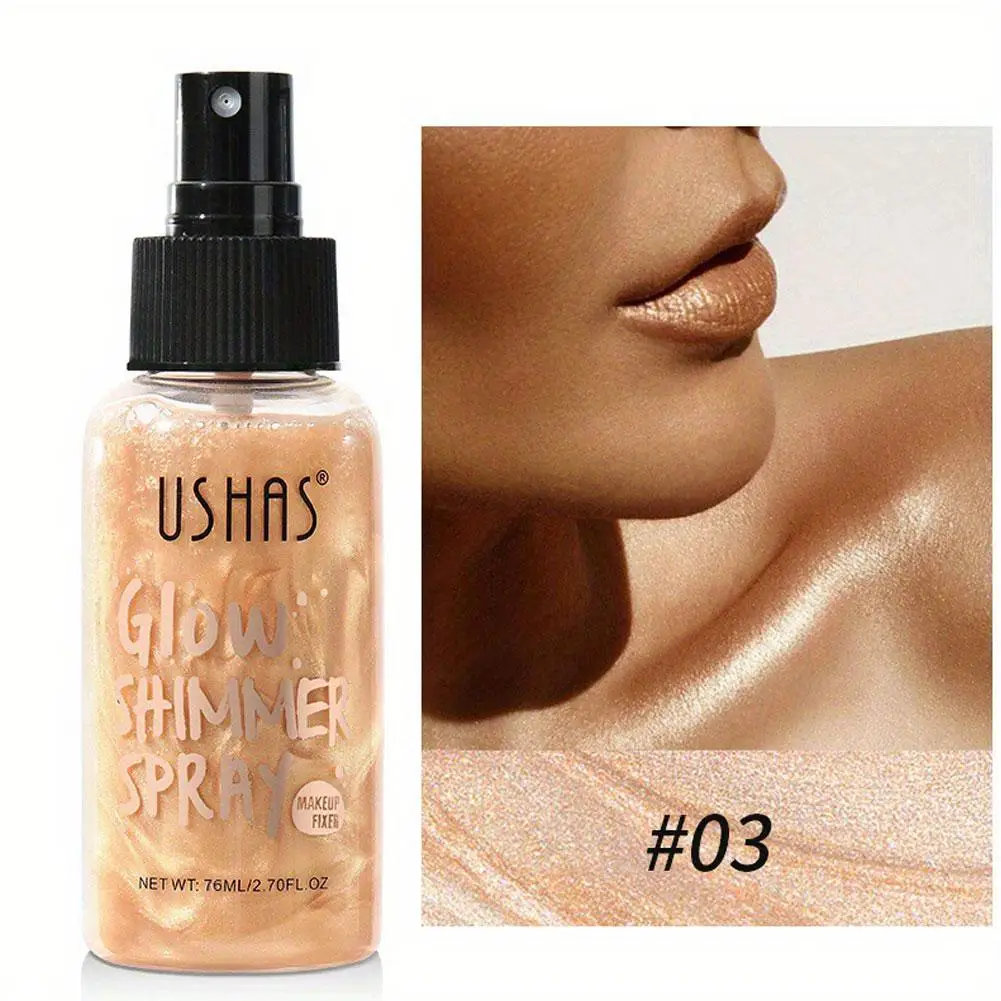 Highlighter Gold Shimmer Oil Waterproof Smooth Shimmer Liquid Face Highlight Body Body Non-sticky G I3q2