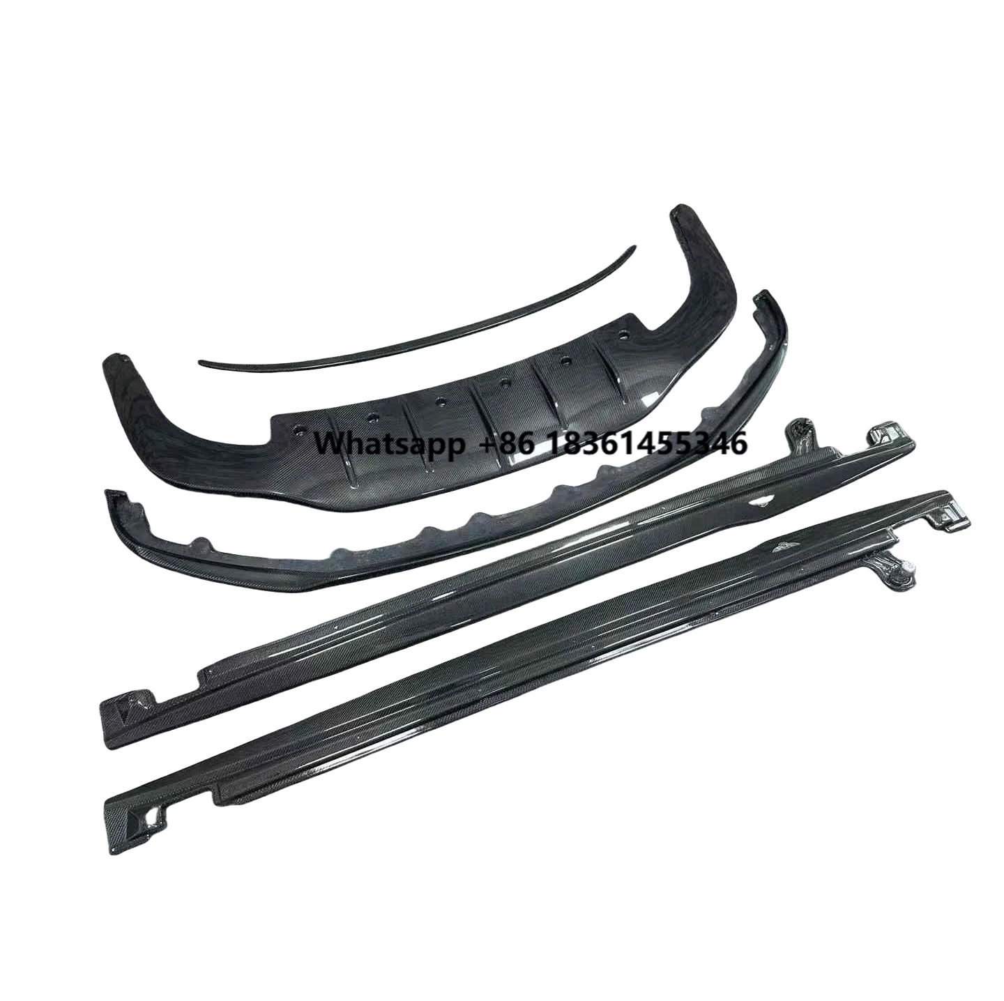 

For Continental GT W12 2018+ Carbon Fiber Front Lip Side Skirts Rear Diffuser Spoiler