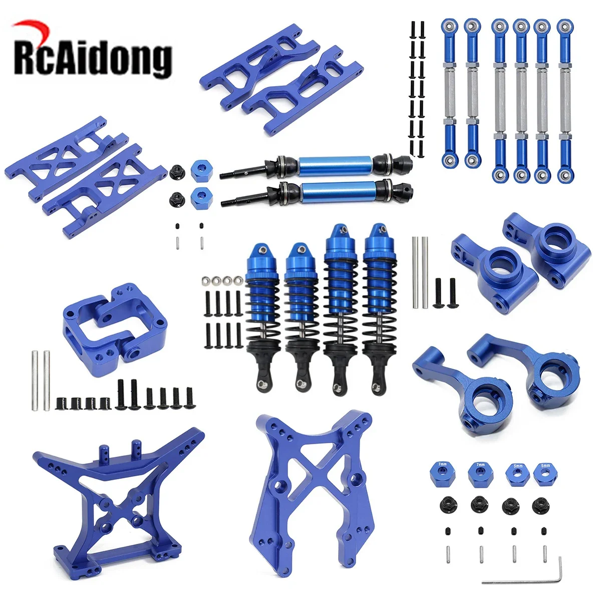 RcAidong części zamienne ze stopu aluminium zestaw do 1/10 ECX 2WD Torment Axe obwód Brutus AMP MT DB RC podwozie samochodu akcesoria