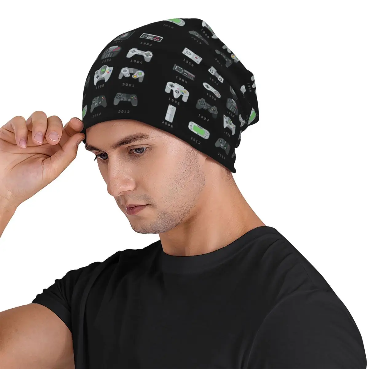 Geek Gaming Controllers Men Women Adult Beanies Caps Knitted Bonnet Hat Warm Hip Hop Autumn Winter Outdoor Skullies Hats