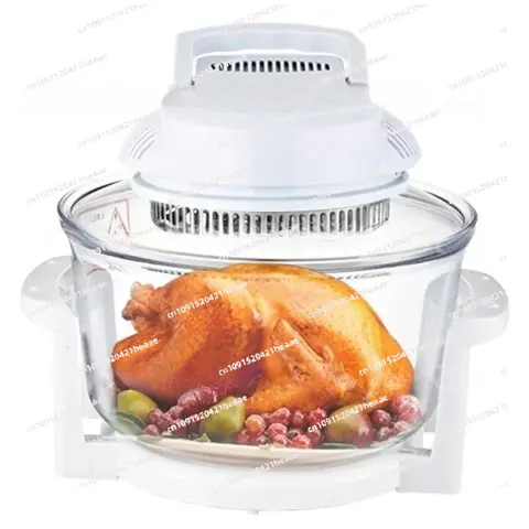Suitable for 12L 220-240V Digital Halogen Convection Oven/Flavor Wave Oven Turbo with Glass Bowl Transparent Air Fryer