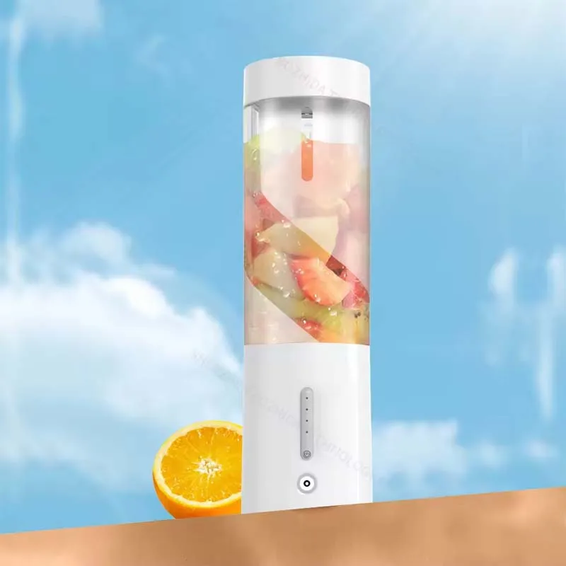 

6-Blade Fruit Juicer Cup Portable Usb Charging 450Ml Juice Blender Electric Ice Crusher That Can Mix Rice Paste