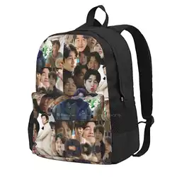 Gong Yoo Collage 3d Print Design Backpack Student Bag Gong Yoo Goblin Big Coffee Prince Train To Busan Kdrama Korean Drama Tv