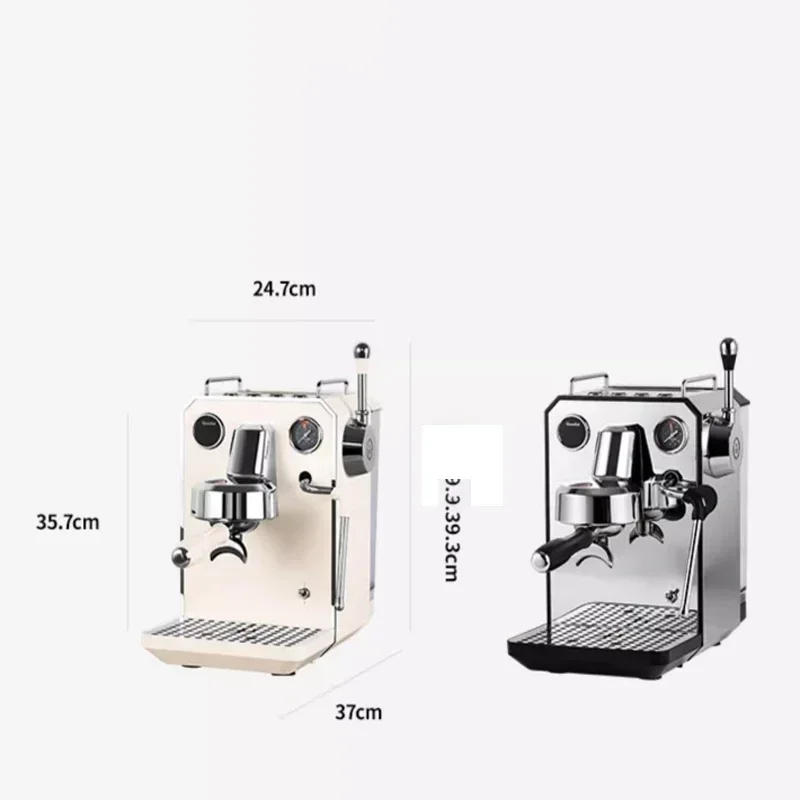 15Bar Italienische Espresso Kaffeemaschine Maschine Kaffeemühle Cappuccino Milchaufschäumer Halbautomatische Espressomaschine