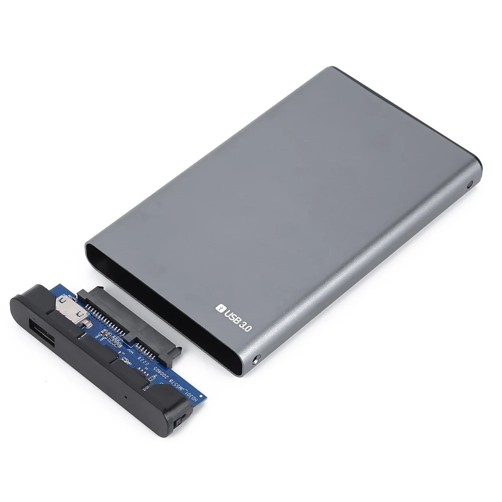 5 Гбит/с Корпус HDD Case 2.5in USB3.0 Внешний Жесткий Диск Диск Случай SATA К USB Портативный Алюминиевый Сплав Устройство Хранения, С Сумкой