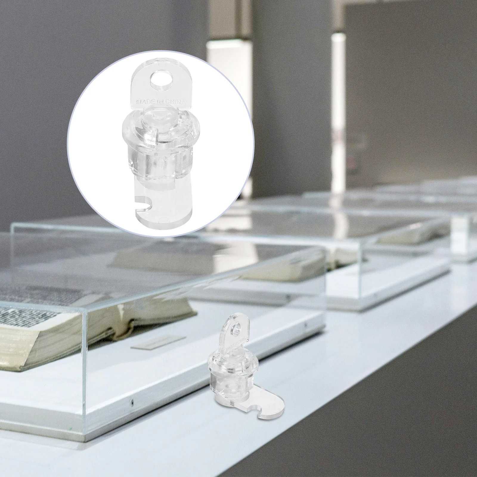 

1Set Transparent Cam Lock Acrylic Key Invisible Cabinet Lockers Display Case Drawer Box Lock Acrylic Cam Locks