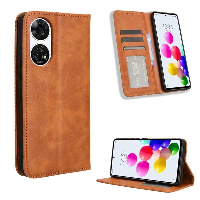 Pertain to ZTE Anshin Family luxury magnetic retro wallet skin PU leather case for ZTE Anshin Family A303ZT Magnetic phone case