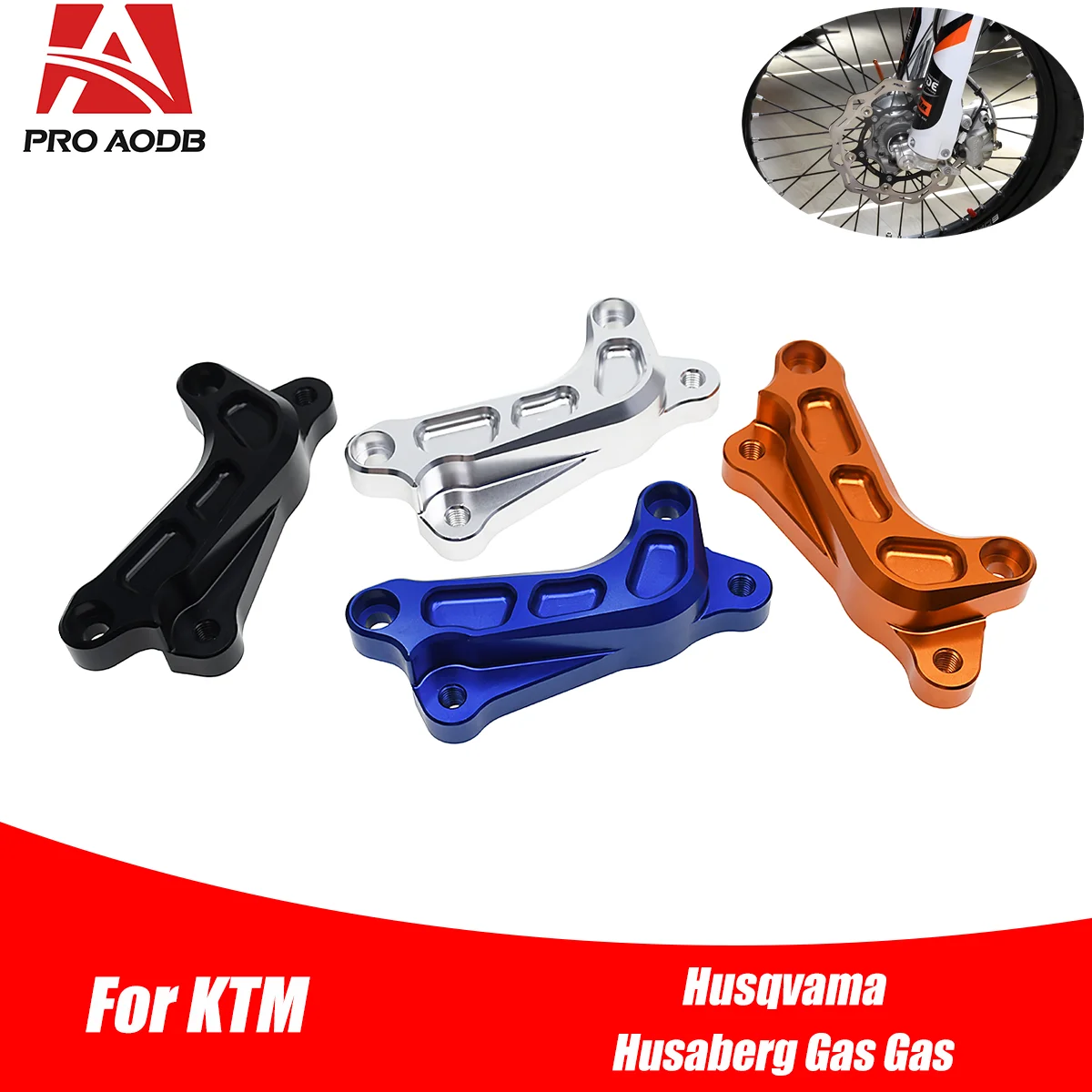 

Motorcycle 320mm CNC Front Brake Pump Fixed Bracket For KTM 125-500 XC XCF XCW SX SXF EXC EXCF TPI Six Days 1994-2023 Dirt bike