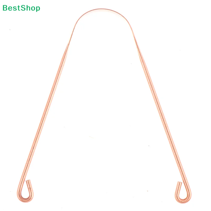 〔R〕1pc Copper Tongue Scraper Men Women Toothbrush Dental Oral Care Hygiene Health Care Tool Cleaner Scraper