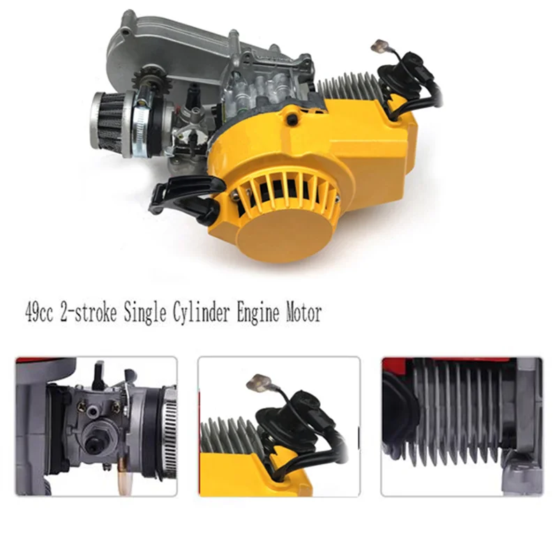 

For Mini Dirt Bike Scooter ATV 49Cc 2-Stroke Single Cylinder Engine Motor