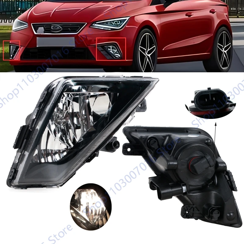 

Front Bumper Fog Light Lamp Without Bulb For Seat IBIZA 2018 2019 2020 2021 6F0941701A 6F0941702A Fog Light Car Accessories