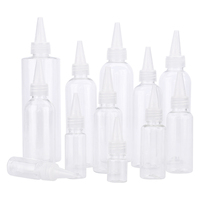 5/10/20/30/50/60/80/100/120/150/200/250ML Plastic Squeeze Dropper Bottles Clear Sharp-mouth Bottle Ink Glue Empty Container 1pcs