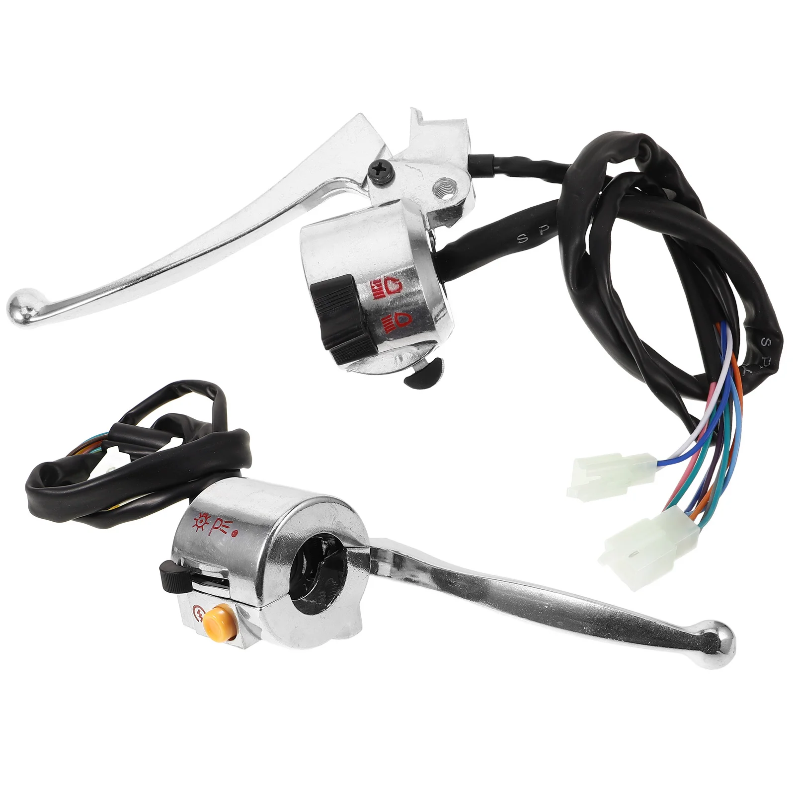 

1Pair Aluminum Motorcycle Brake Clutch Handle Lever Durable Multi Function Brake Lever Kit for Scooter Motorcycle Brakes Handle