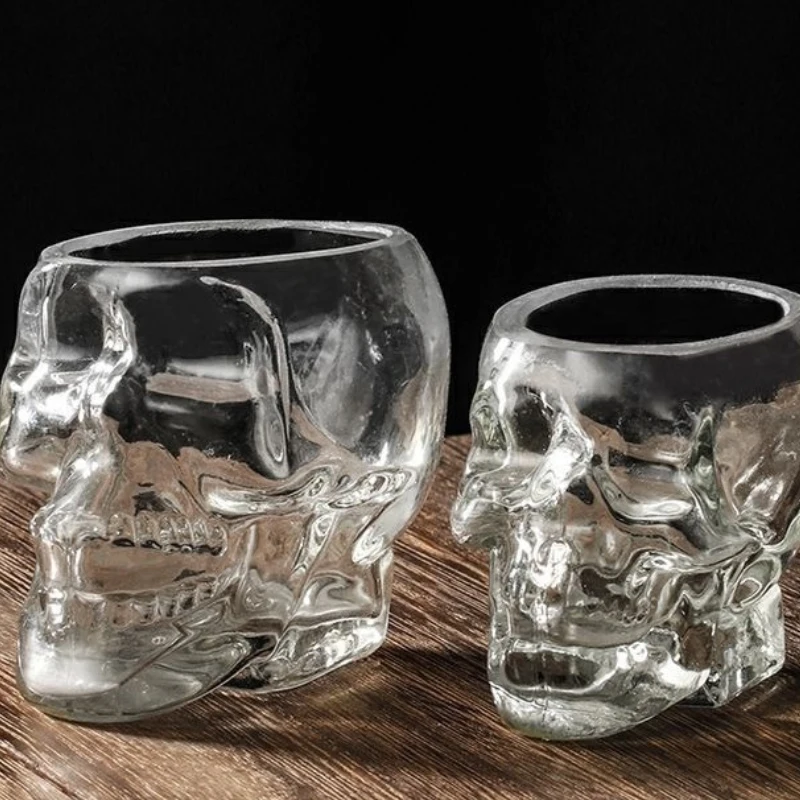 

Бокал для вина с черепом, прозрачная чашка для сока, новая уникальная стеклянная чашка для бара, клуба, виски, водки, стекло, оригинальная индивидуальная чашка для воды