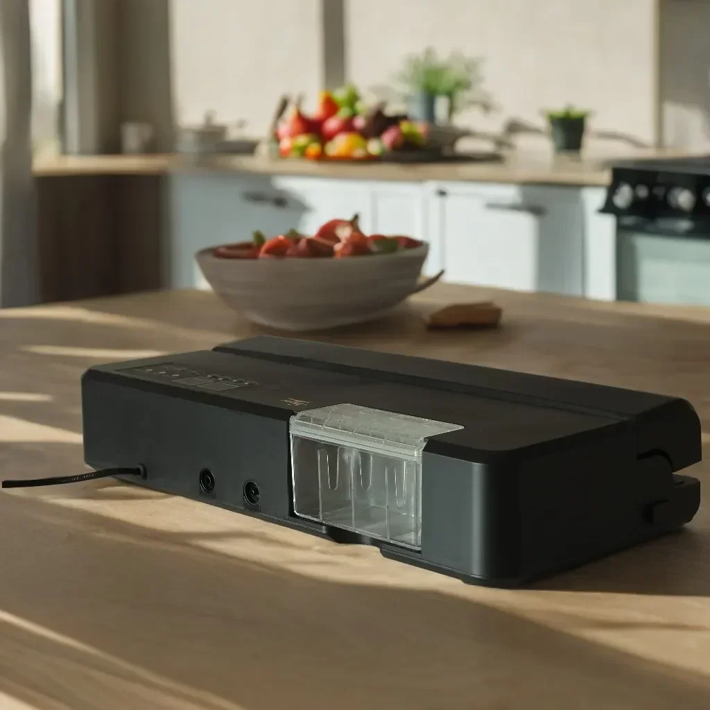 

Профессиональный вакуумный упаковщик для продуктов большой емкости. Идеальный выбор для ресторанов.