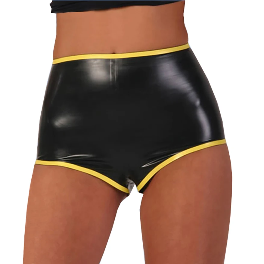 

Latex Gummi Sexy Women Shorts Rubber Panties Plus Size XXXL Custom Made Handmade Underwear S-LPW025