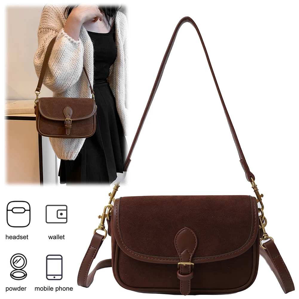 

Shoulder Bag for Women Crescent Crossbody Bag Leather Vintage Underarm Bag for Work Travel