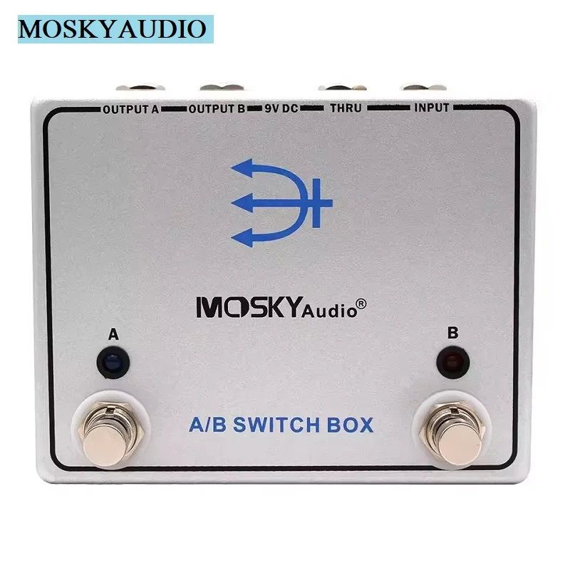 MOSKYAUDIO A B SWITCH BOX Effect Channel Box Switcher Pedal Signal To Two Amp Paths Guitar Parts Guitar Effects Pedals