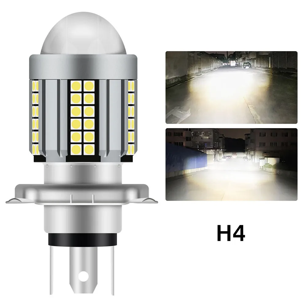 LED Headlamp High Low Beam Aviation Aluminum Alloy Bifocal Lens Design Die-Cast Aluminum Housing For Motorcycles
