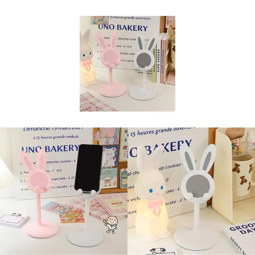  Adjustable Height Phone Tablet Stand Holder With Antislip Base For Home Office