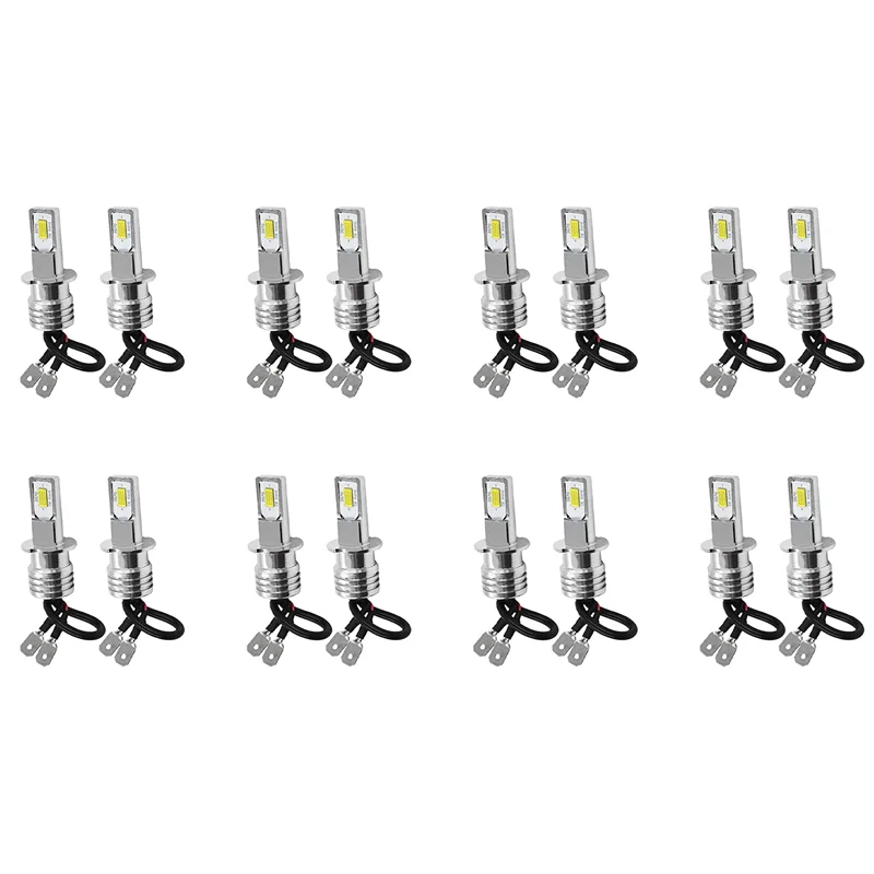 

16X H3 Super Bright LED Headlight Fog Light Driving Lamp Bulb Kit 6000K White 10W