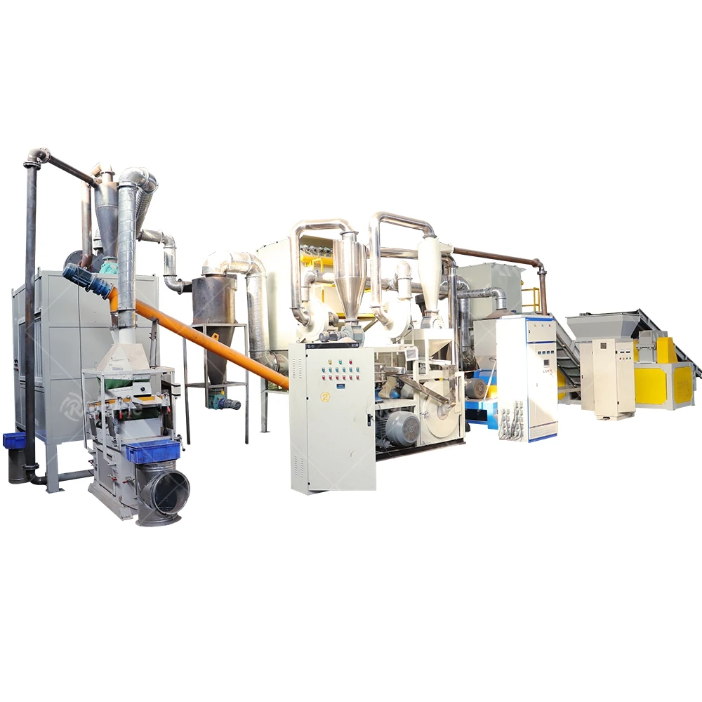 New Design Photovoltaic Panel EVA Pyrolysis Recycling Line Silicon Glass Copper PV Waste Material Sorting Equipment