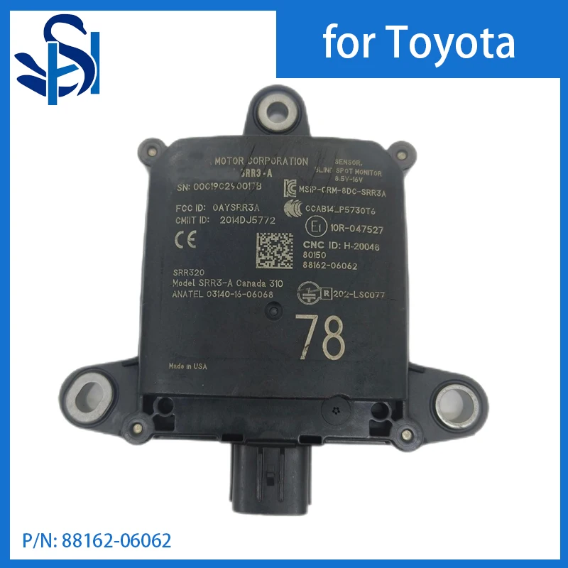 Monitor de punto ciego con Sensor de Radar, dispositivo para Lexus ES300H ES350, 88162-06062(78), 2019-2021