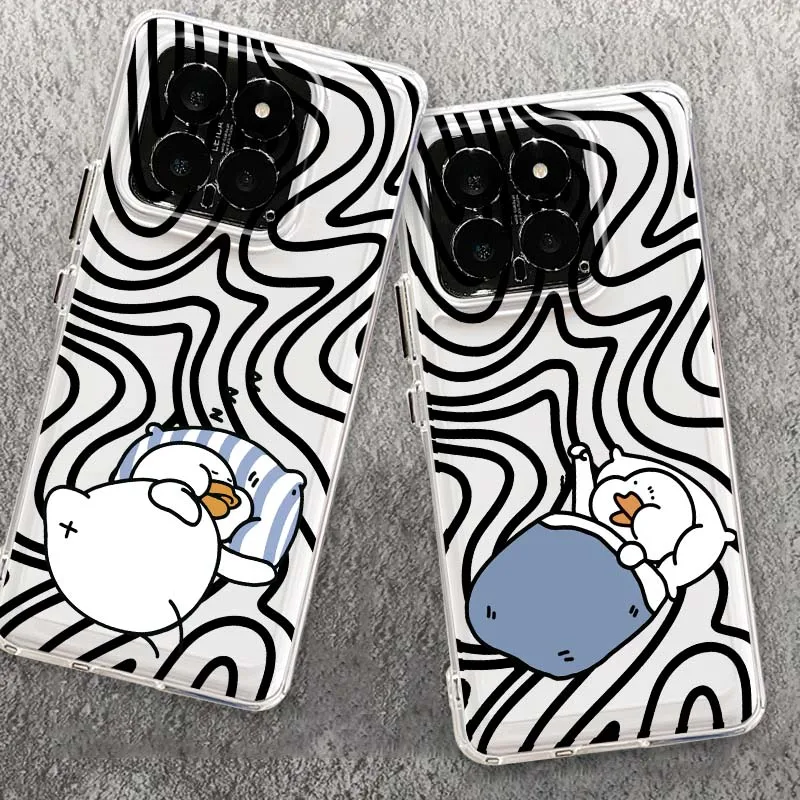 

Cartoon Penguin Sleep Maze For Xiaomi Mi 17 15 14 14T 15T 13 12 12S 11 Pro Lite Ultra Max Space Shell Phone Case