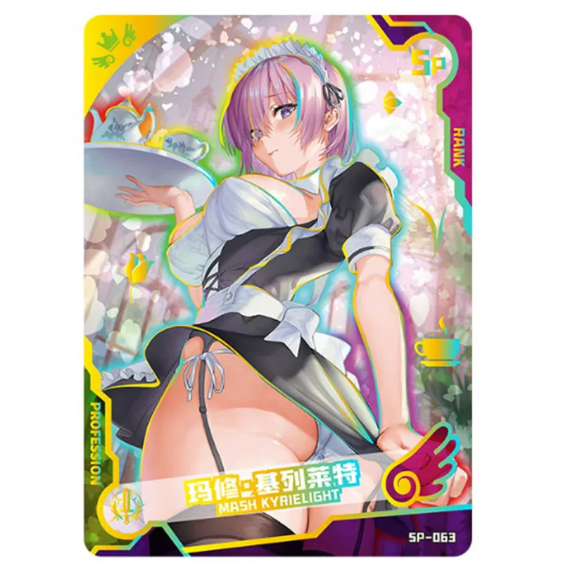 Anime Girl Party Chapter 4 Sp Rare Gan Yu Keqing Lancelot Flash Card Genuine Game Collection Card Toy Gift