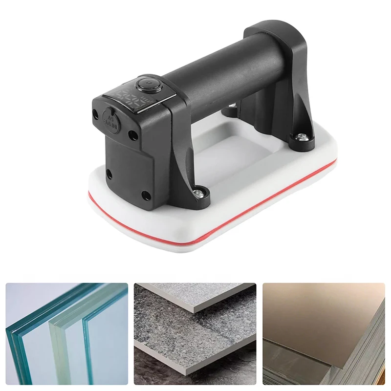 Electric Vacuum Suction Cup Lifter with Digital Display 90KG Capacity Battery Glass Tile Suction Cup Heavy-Duty Lifter