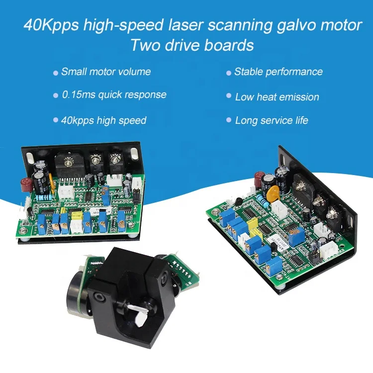 Factory Wholesale 40Kpps SLA 3D High Speed  Galvanometer Scanner ILDA  Closed Loop Optical Laser Galvo Head
