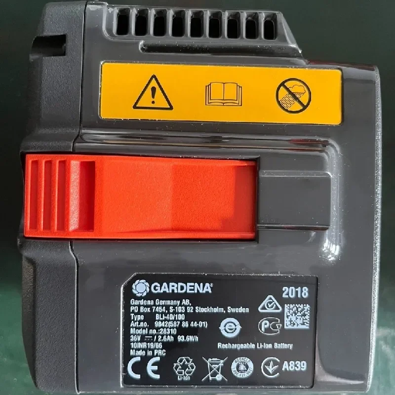 

100%Original 4Ah for GARDENA 36V 37V 40V MAX BLi40/100/160 Electric Saw Lawn Mower Power Tool Battery