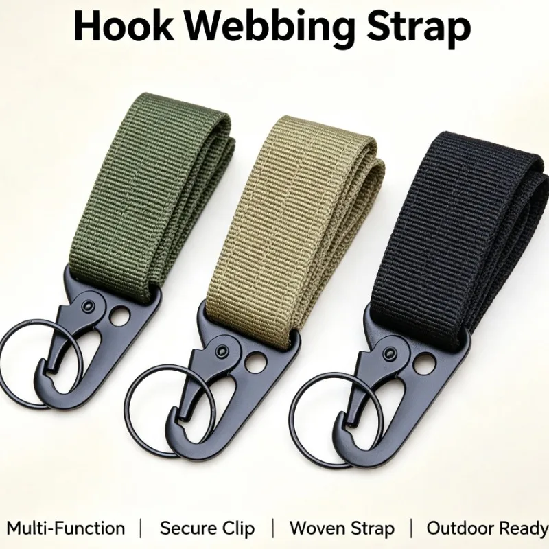 Multifunctional Eagle Beak Webbing Buckle Nylon Strap Hook For Backpack Belt Keychain Outdoor Camping Hiking Gear Accessories