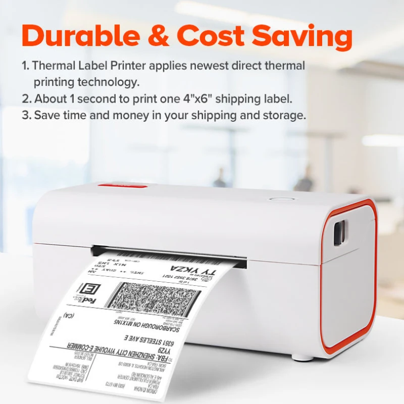 

108mm Print Width Desktop Soonmark M4202 USB Shipping Label Printer Direct Thermal Barcode Label Printers