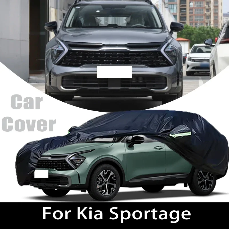

For Kia Sportage Outdoor Protection Full Car Covers Snow Cover Sunshade Waterproof Dustproof Exterior Protection
