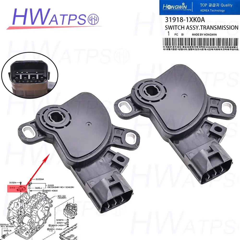 

1/2pcs 31918-1XK0A Transmission Neutral Safety Switch For NISSAN KICKS SENTRA VERSA 31918-X420A
